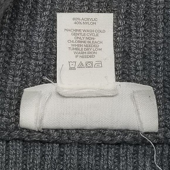 Loft Lounge Sweater Womens Medium Ribbed Womens Gray Size Medium - Picture 7 of 13